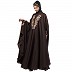 Designer Irani Kaftan with embroidery work- Coffee Brown